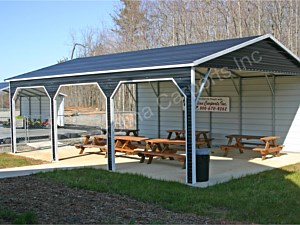 Boxed Eave Style with Both Sides Closed and Frameouts